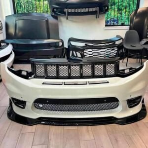 White Front Bumper with Diffuser for Jeep Grand Cherokee